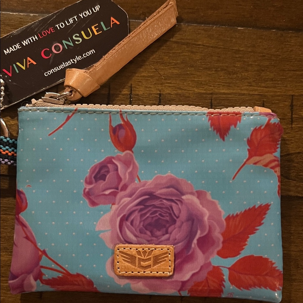 Consuela flower power coin purse